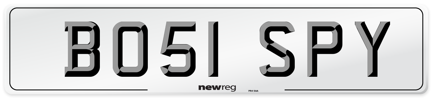 BO51 SPY Number Plate from New Reg